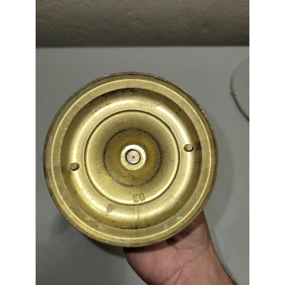 Antique Solid Brass Candle Holder‎ 7 1/2